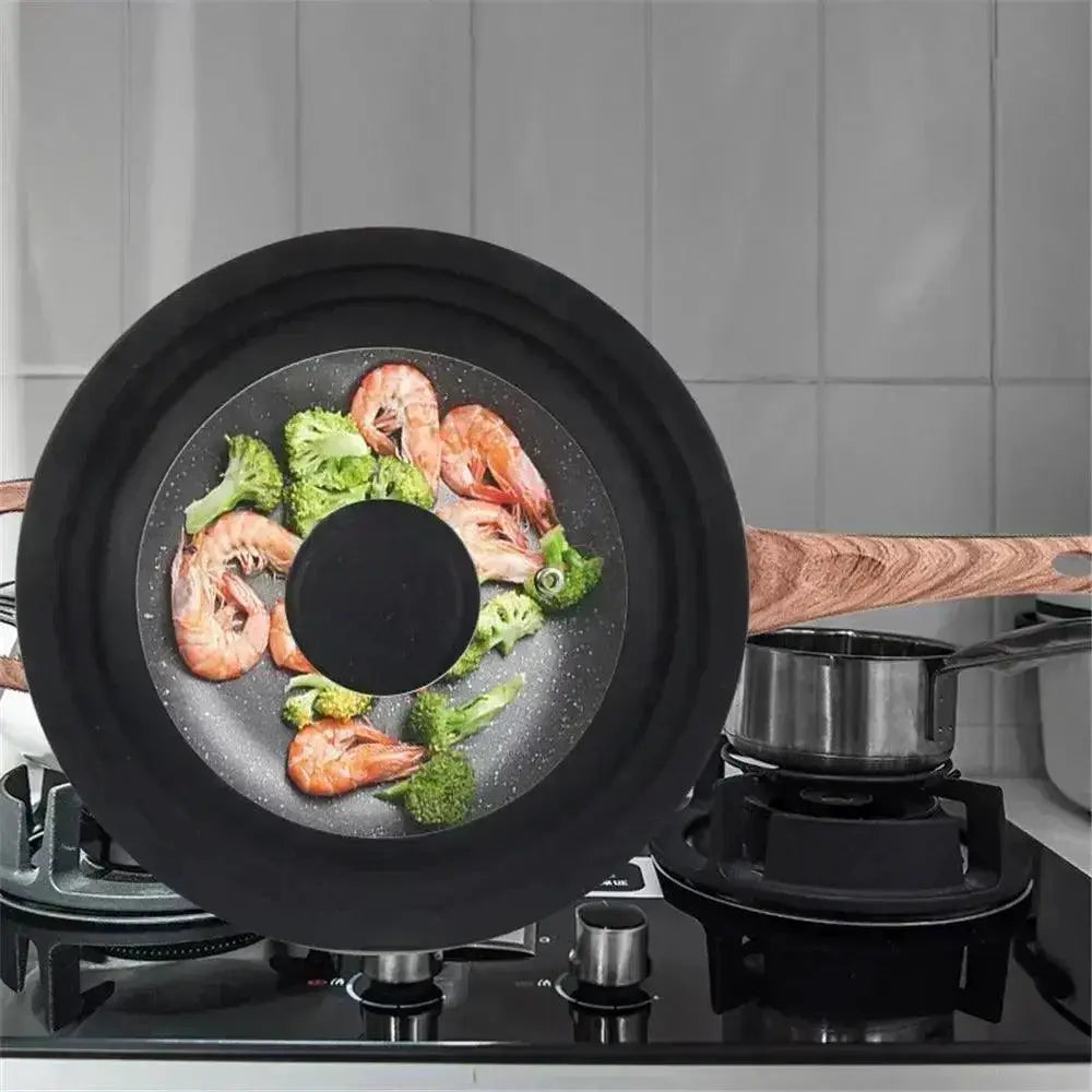 Tempered Glass Pot Lid With Silicone Handle 16 To 32cm Cover