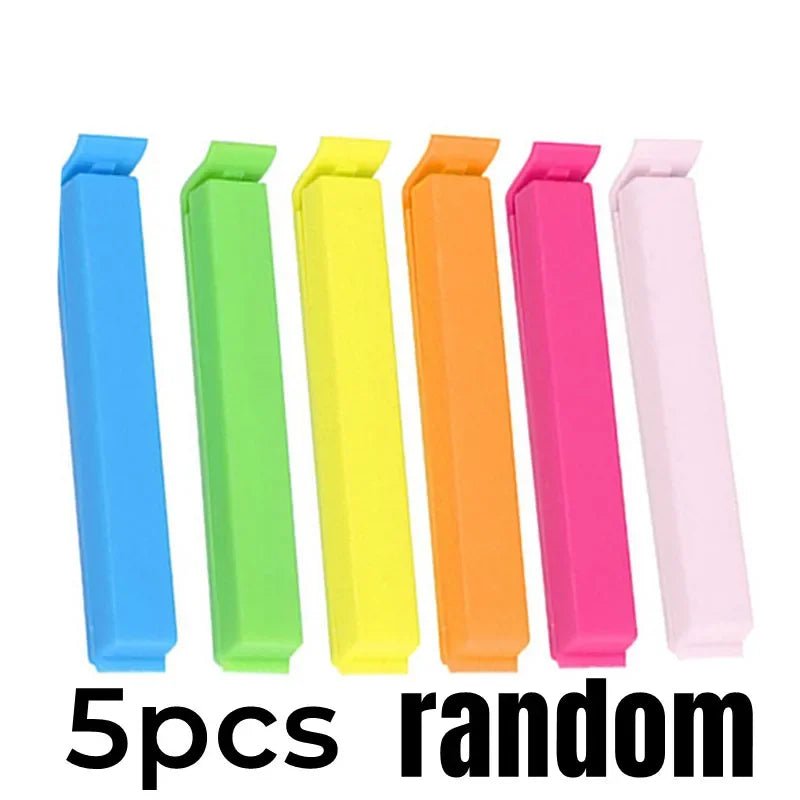 Ten Pack Portable Kitchen Seal Clips For Sealing Food Bags And Snacks With Color