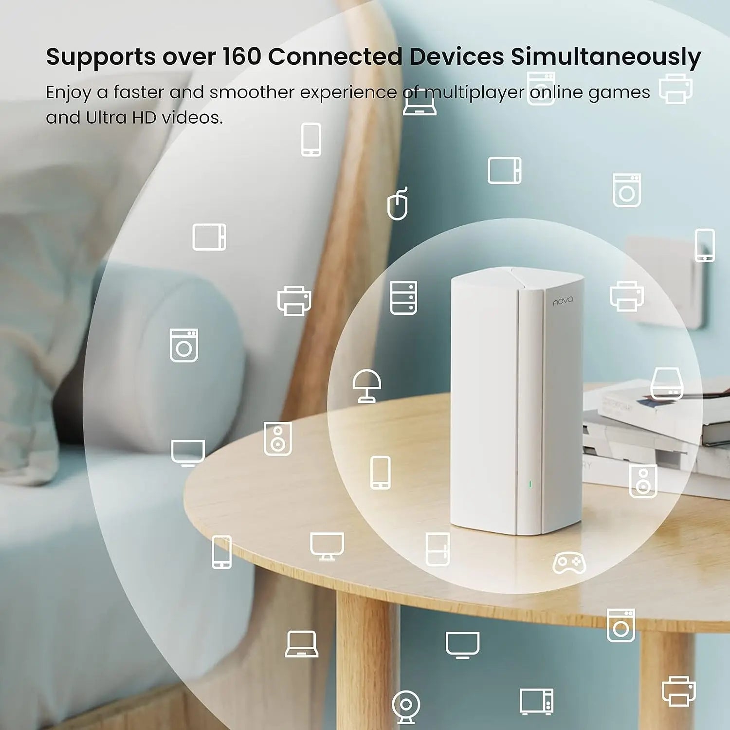 Tenda AX3000 WiFi6 Mesh System EM12 MX12 - Whole Home Coverage Up To 7000 Sq Ft