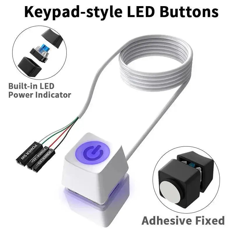Teucer Colorful LED Desktop Switch Extension Cable