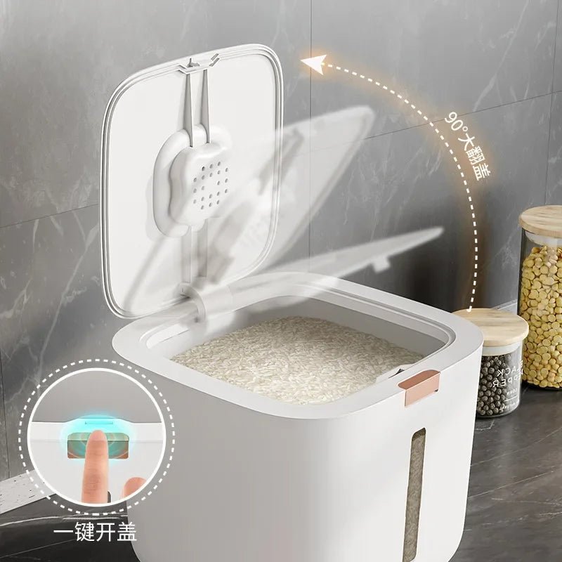 Thickened Moisture Proof Rice Storage Canister With Lid Insect Proof 5 10Kg Easy
