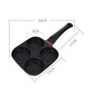 Even-Heat Nonstick Pan for Four Eggs