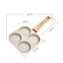 Even-Heat Nonstick Pan for Four Eggs