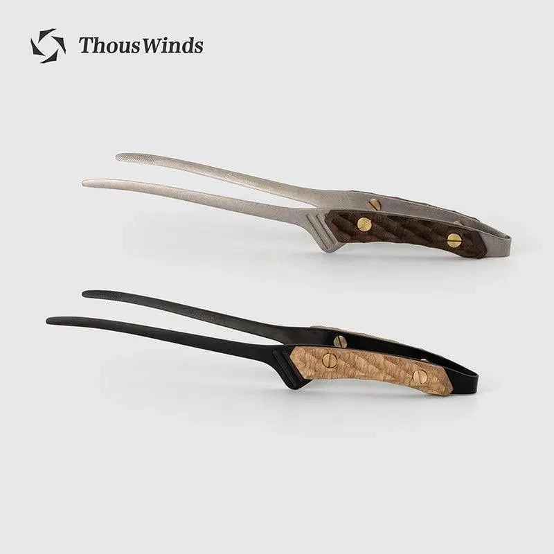 Thous Winds Stainless Steel Camping Tongs For Outdoor Use - OurLum.com