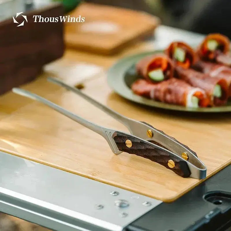 Thous Winds Stainless Steel Camping Tongs For Outdoor Use - OurLum.com