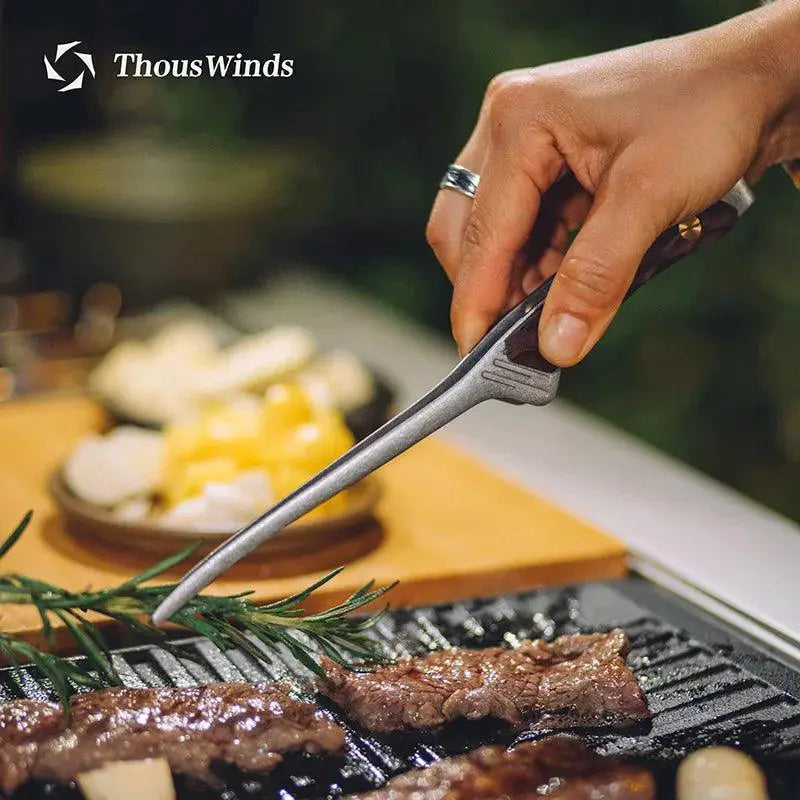 Thous Winds Stainless Steel Camping Tongs For Outdoor Use - OurLum.com