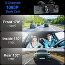 Three-Channel Dash Cam for Safer Driving