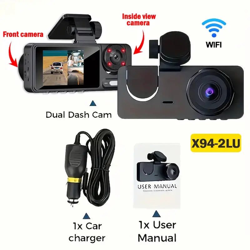 Three-Channel Dash Cam for Safer Driving