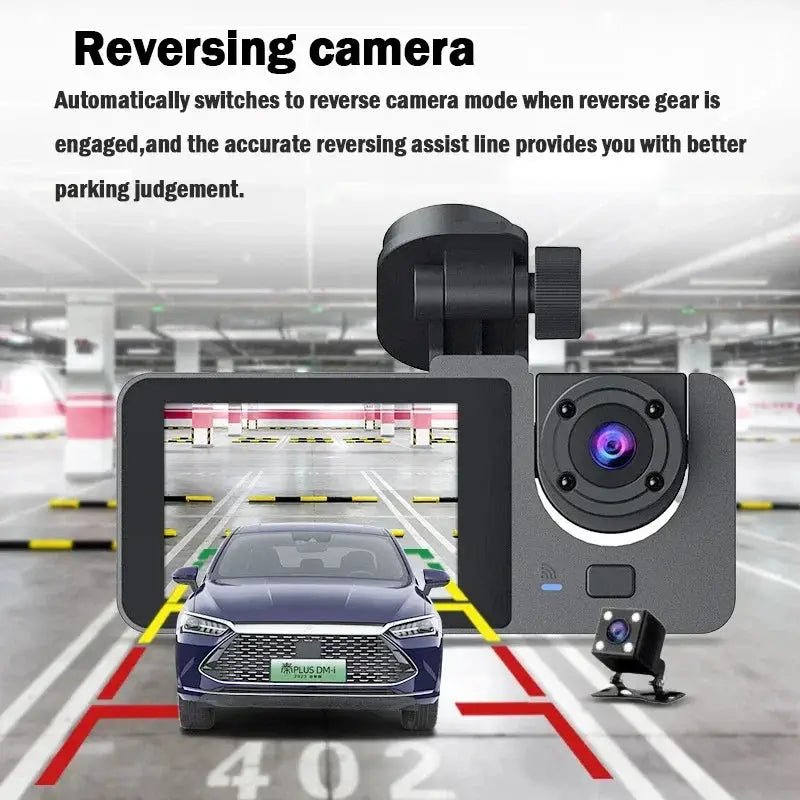 Three-Channel Dash Cam for Safer Driving