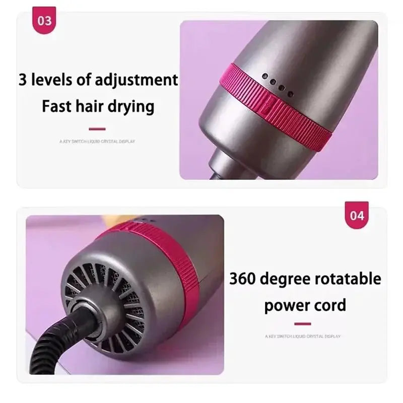 Three In One Hot Air Comb For Wet And Dry Hair Styling