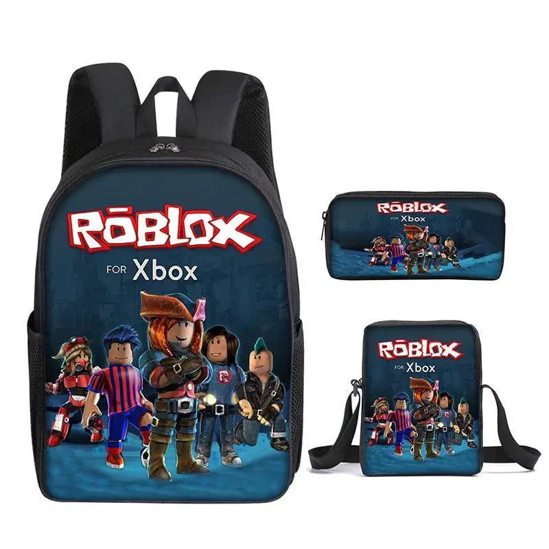 Roblox 3D Printing School Backpack Three Piece Set