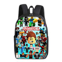 Three-Piece Set of 3D Printing Roblox School Bag Backpack