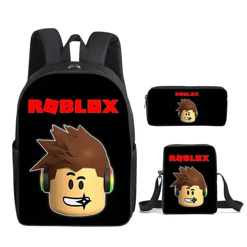 Roblox 3D Printing School Backpack Three Piece Set