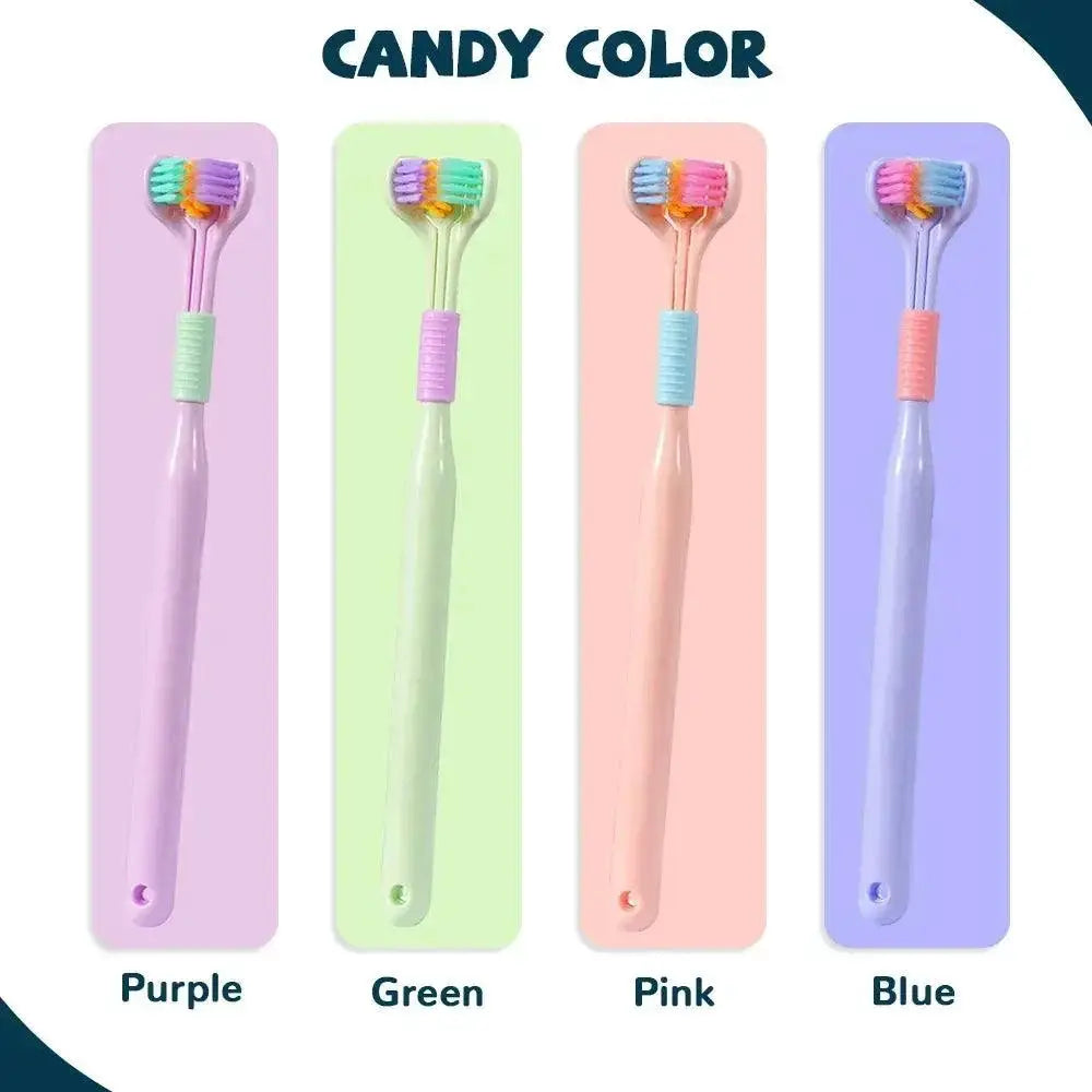 Three Sided Adult Toothbrush Superior Oral Care Tool