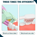 Three-Sided Toothbrush for Adults Clean