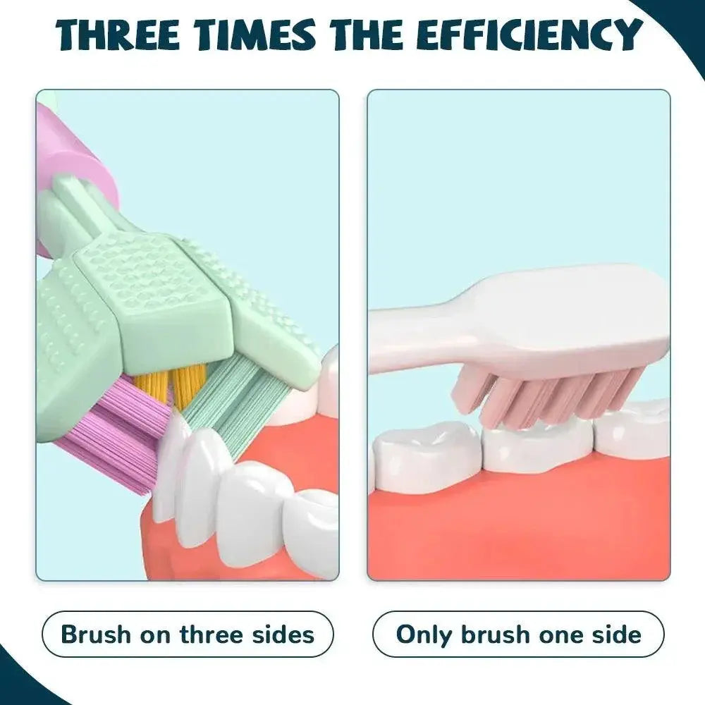 Three Sided Adult Toothbrush Superior Oral Care Tool