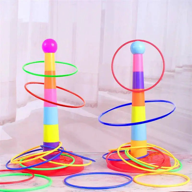 Colorful Throwing Ferrule Stacking Toy For Kids Interactive