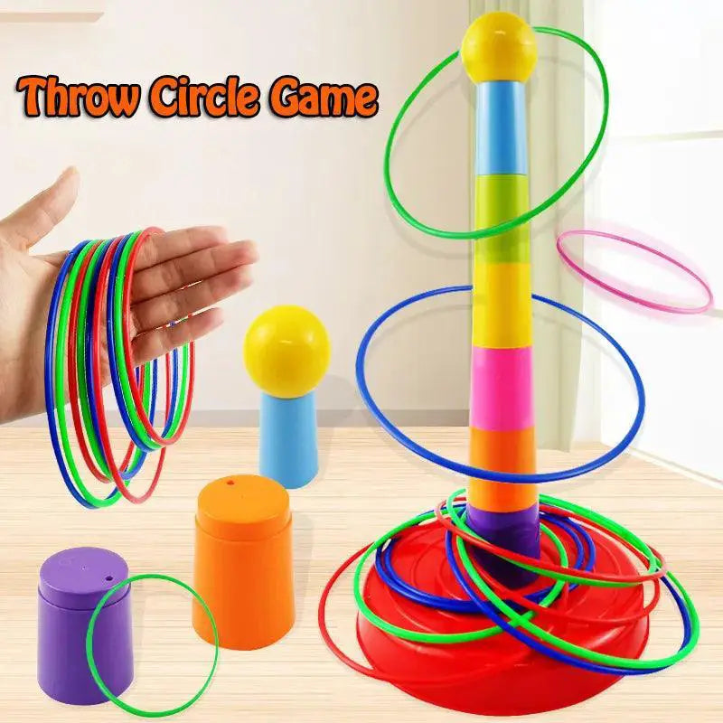 Colorful Throwing Ferrule Stacking Toy For Kids Interactive