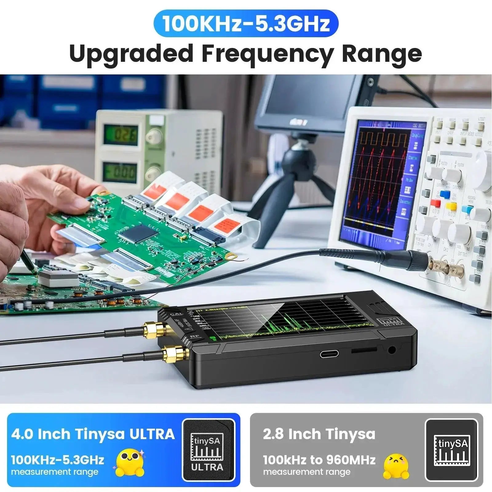 TinySA Ultra Spectrum Portable Frequency Analysis Tool