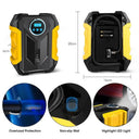 Tire Inflator For Drivers With LED Lamp