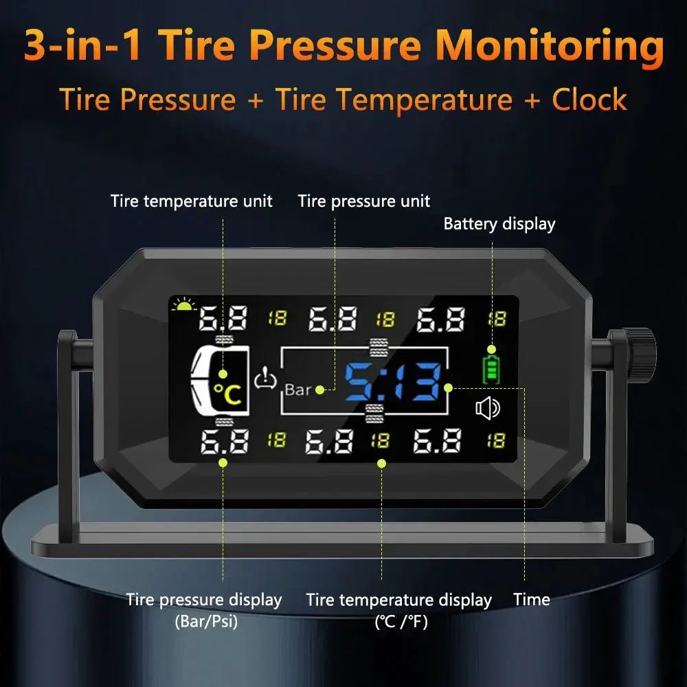 Tire Monitor For RVs And Six Wheel