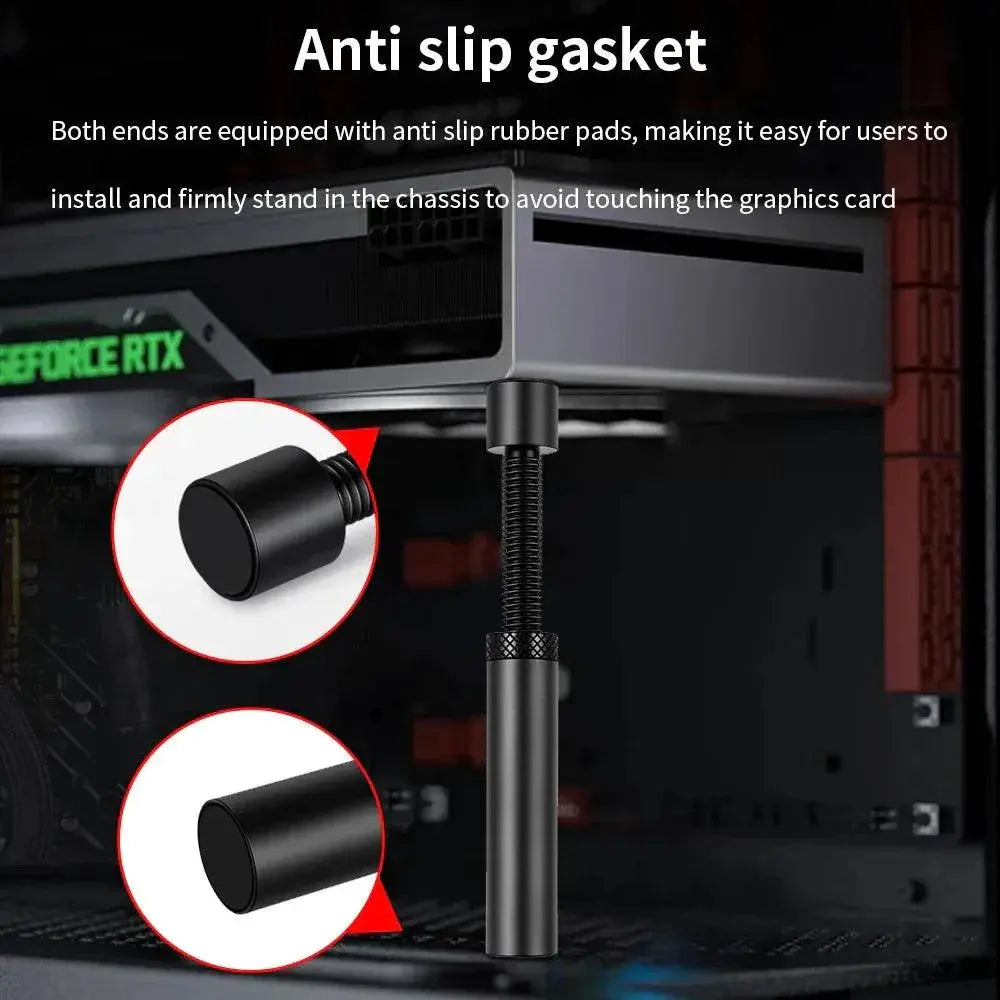 TISHRIC Aluminum GPU Holder Adjustable Video Card Bracket