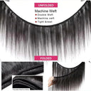 Tissage Brazilian Straight Human Hair Bundles Fast Delivery France