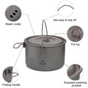 Titanium Camping Cookware Set for Outdoor Cooking 1.3L