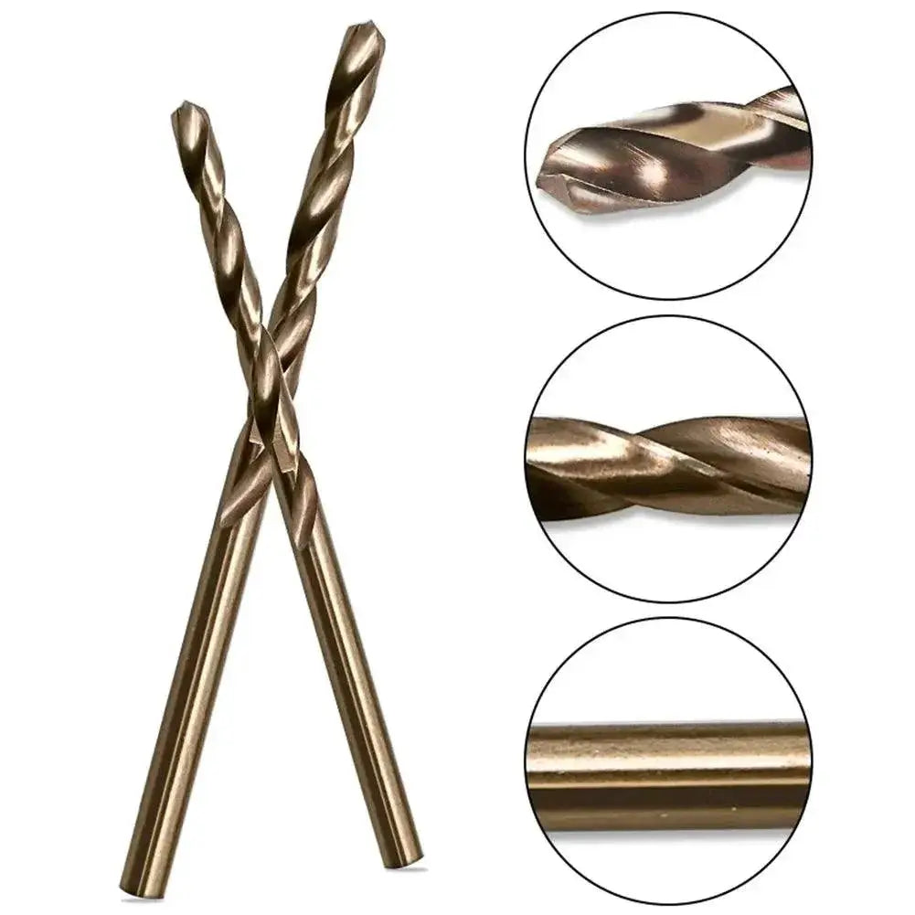 Titanium Coated Cobalt Drill Bits Set For Precision Drilling