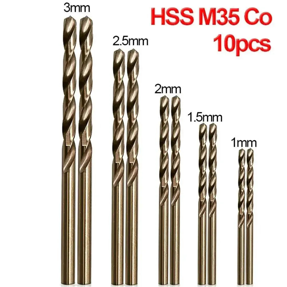 Titanium Coated Cobalt Drill Bits Set For Precision Drilling