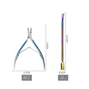 Titanium Skeleton Manicure Set for Precision Nail Care