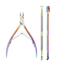 Titanium Skeleton Manicure Set for Precision Nail Care