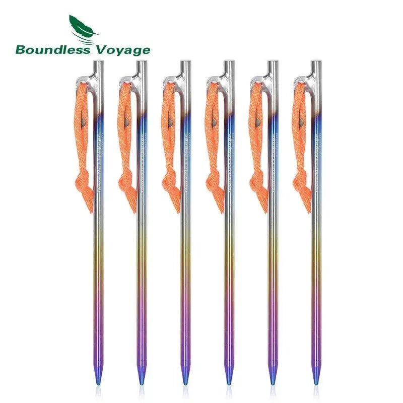 Titanium Tent Stakes for Campers Secure