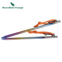 Titanium Tent Stakes for Campers Secure