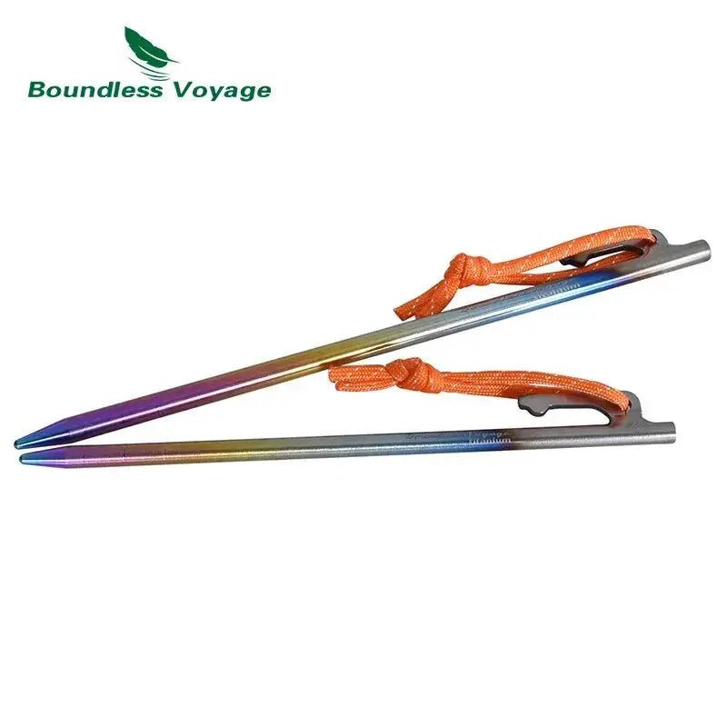 Titanium Tent Stakes for Campers Secure