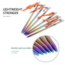 Titanium Tent Stakes for Campers Secure