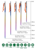 Titanium Tent Stakes for Campers Secure