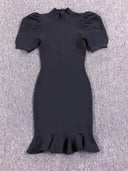 Toasting Purple Fishtail Hem Dress Glamorous Slimming Gown