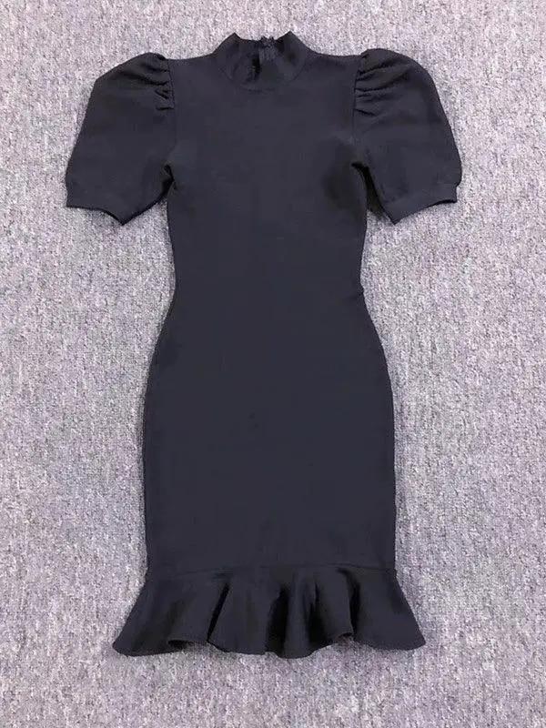 Toasting Purple Fishtail Hem Dress Glamorous Slimming Gown