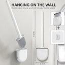 Toilet Brush Set: Premium Wall-Mounted Bathroom Cleaner