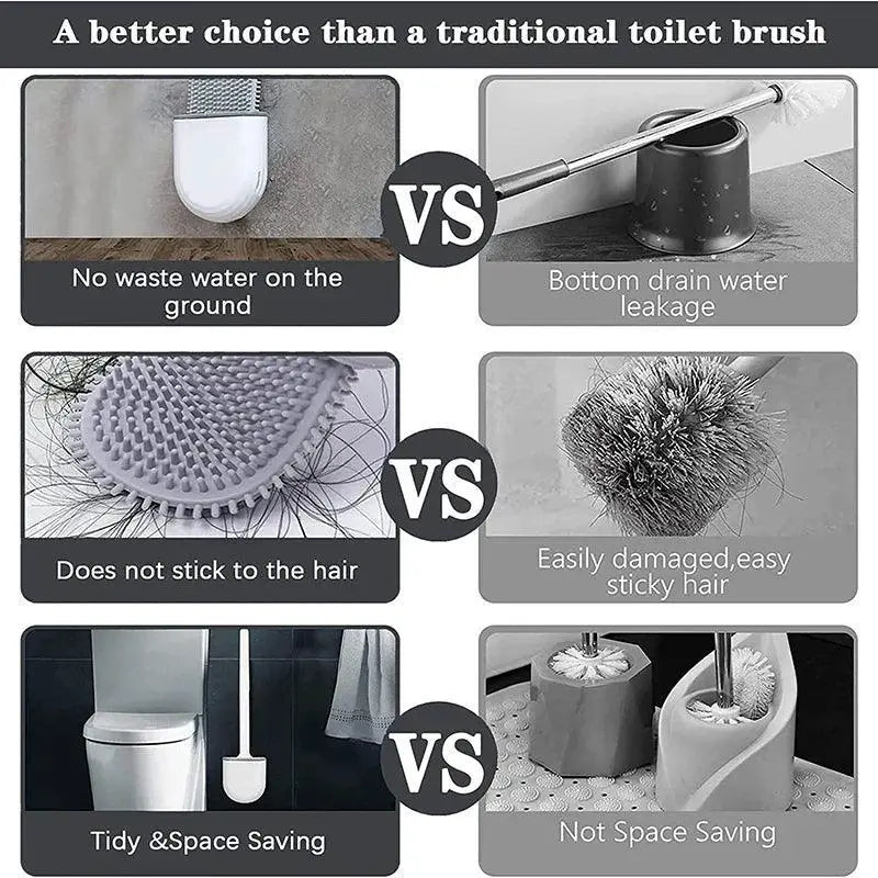 Toilet Brush Set Premium Wall Mounted Bathroom Cleaner