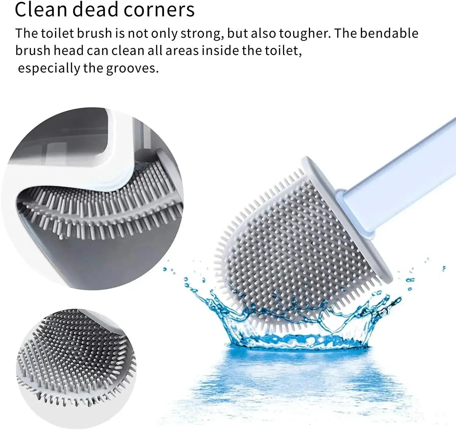 Toilet Brush Set WC Bathroom Cleaning Kit 360 Degree