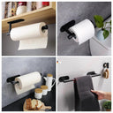 Toilet Paper Holder Wall Mount Rustproof Adhesive Rack Steel