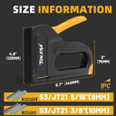 TOLESA Manual Staple Gun with 1200 Staples for DIY Projects