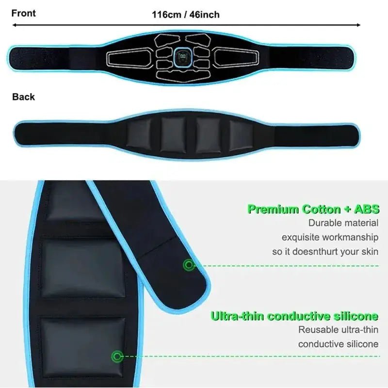 Toned Abs EMS Belt for Home Workouts