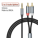 Toocki Jack Audio Splitter Cable: Enhance Home Theater Sound