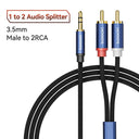 Toocki Jack Audio Splitter Cable: Enhance Home Theater Sound