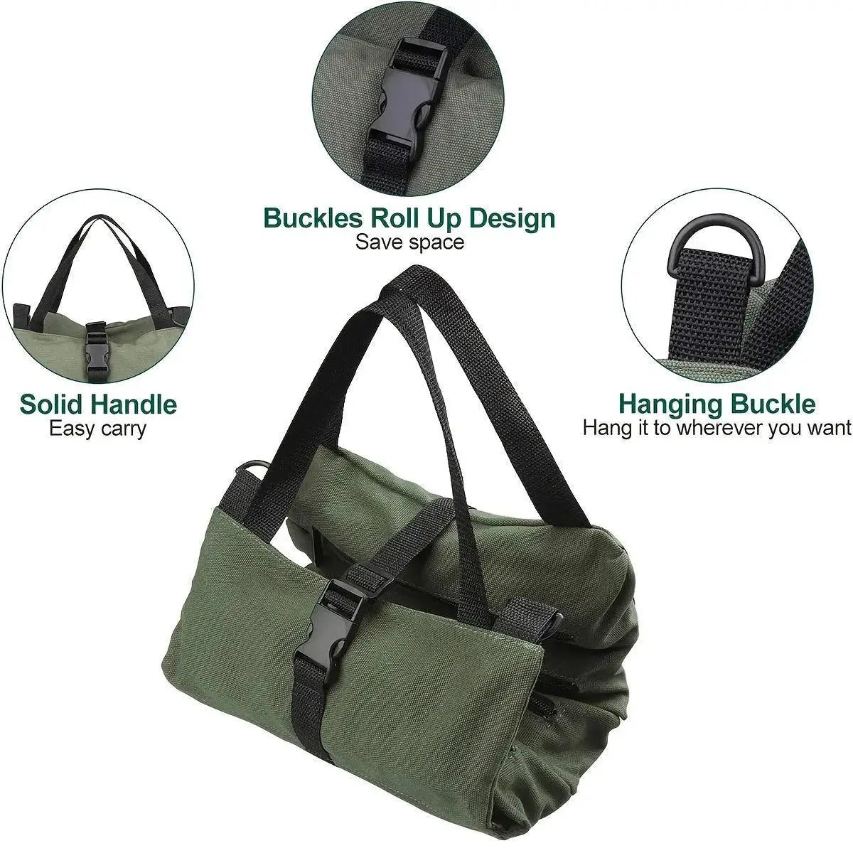 Tool Roll Up Organizer Bag Durable Nylon And Portable
