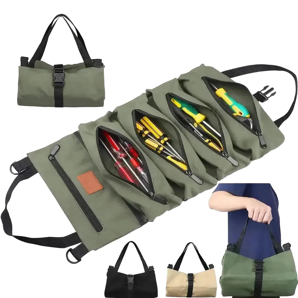 Durable Tool Roll Up Bag for DIY Pros — product view 1