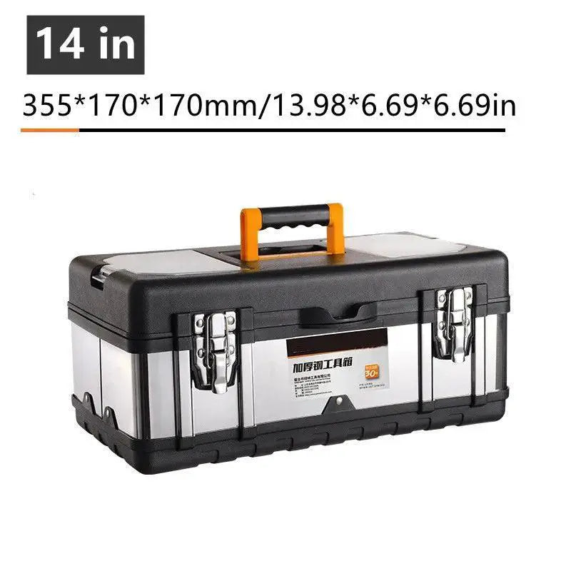 Toolbox Double Layer Storage Box With Handle Organizer